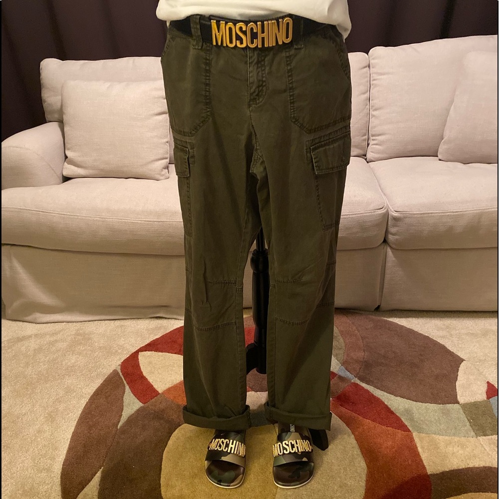 Green cargo pants